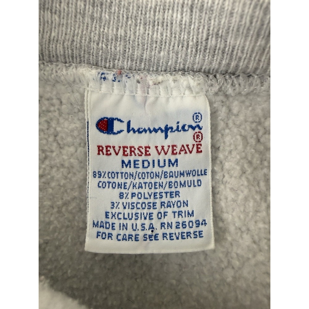 VTG Champion Reverse Weave‎ Wisconsin Badgers Crewneck Medium Gray Made in USA - Picture 6 of 9
